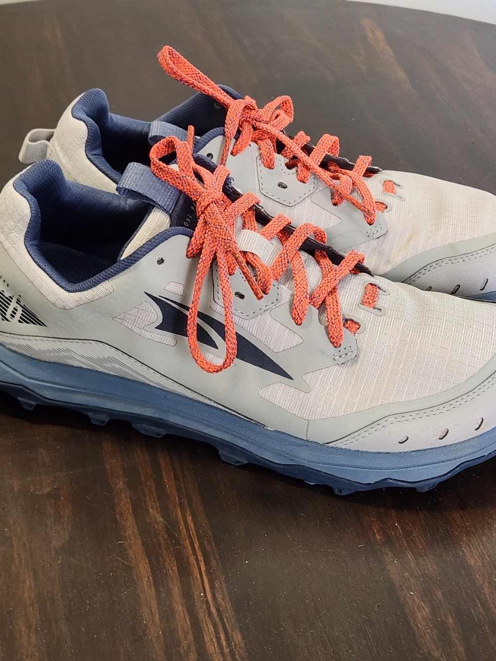 Altra Lone Peak 6 Trail Running Shoes Gray Blue Men's 9.5 Zero Drop
